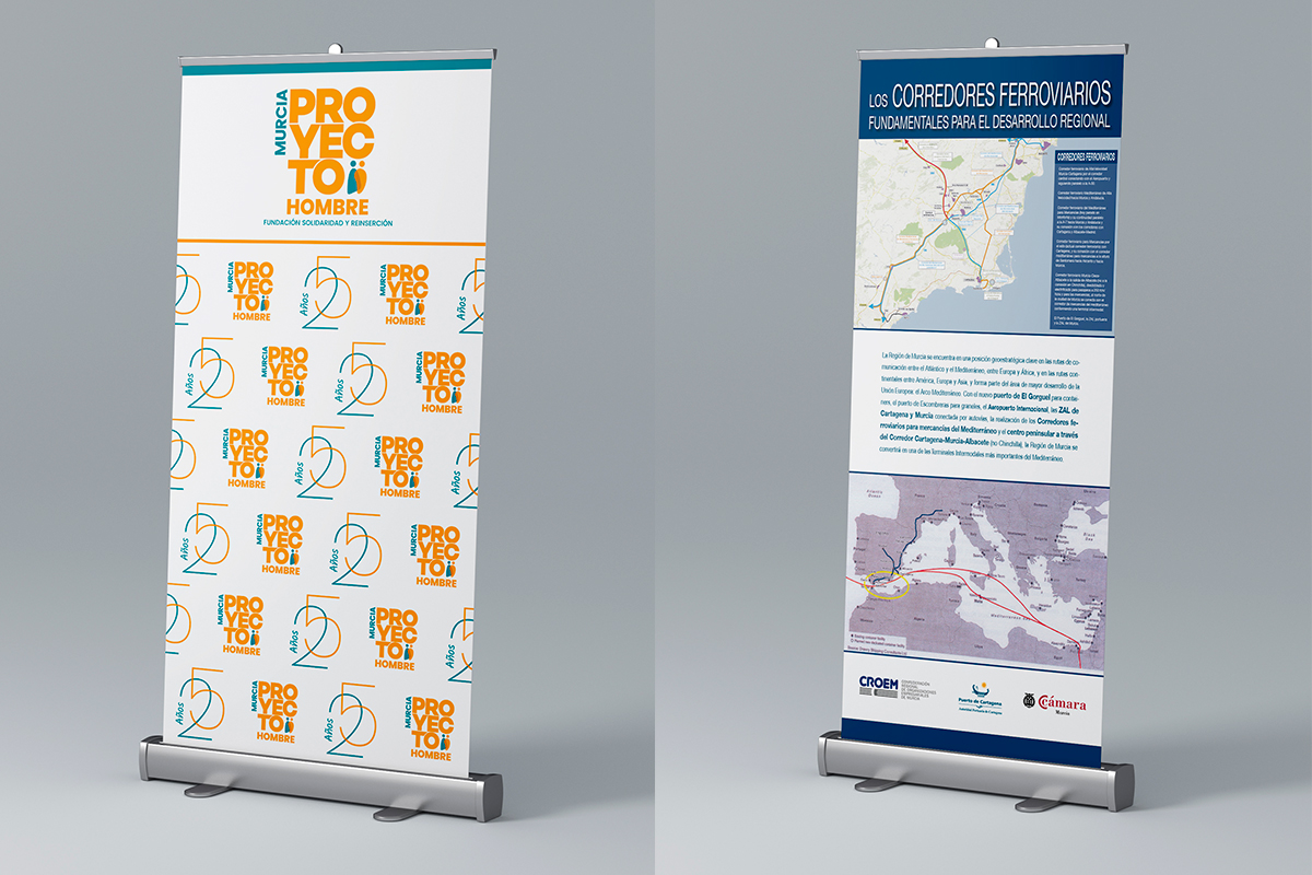 Roll-up publicitario impreso en Murcia